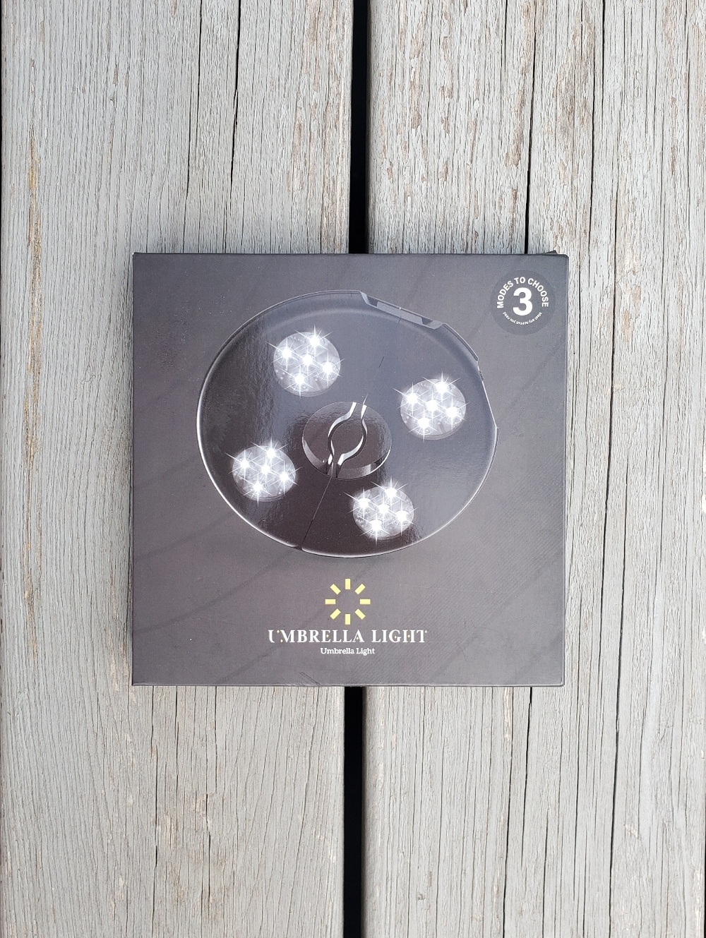 Umbrella Clip-On Light - Black